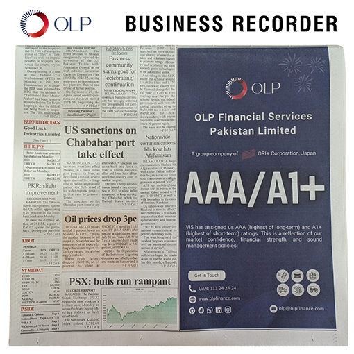 newpaper ad OLP Finance